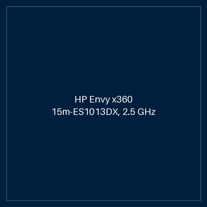 HP Envy x360 15m-ES1013DX, 2.5 GHz Core i5-1155G7, 4-core CPU, 4.5 GHz Turbo, 8GB DDR4-3200, 256GB NVMe SSD, 15.6" IPS 1920 x 1080 Touchscreen, Gorilla Glass NBT, B & O Audio, Windows 11 Home