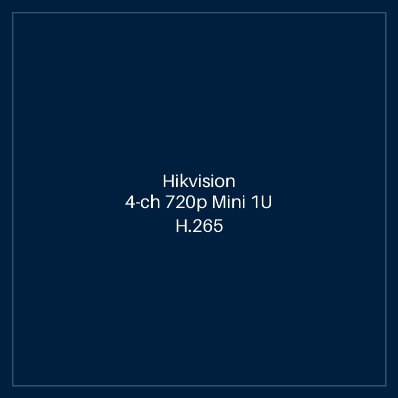 Hikvision 4-ch 720p Mini 1U H.265 DVR