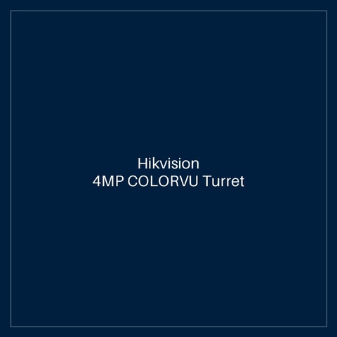 Hikvision 4MP COLORVU Turret
