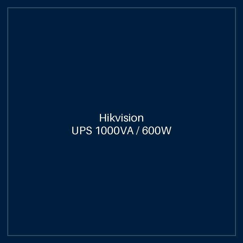 Hikvision - UPS 1000VA / 600W