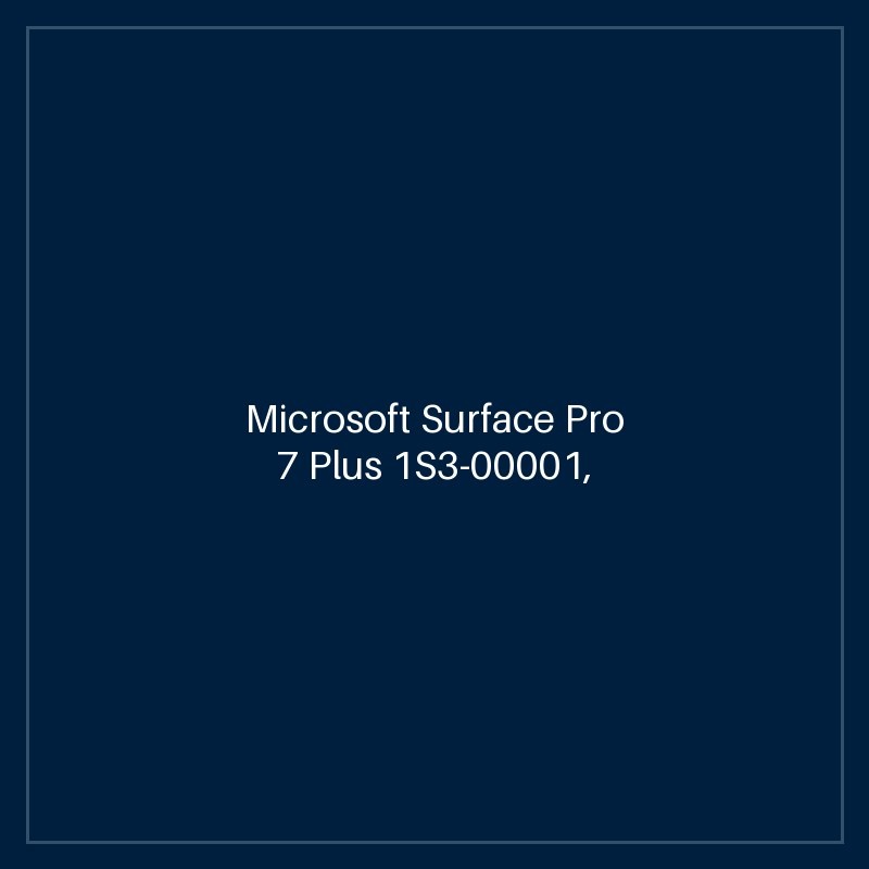 Microsoft Surface Pro 7 Plus 1S3-00001, 2.4 GHz Core i5-1135G7, 4-core CPU, 4.2 GHz Turbo, 8GB LPDDR4X, 256GB SSD, 12.3" IPS Quad HD 2736 x 1824, Stylus Pen Support, 4G LTE, Dolby Atmos Audio, Windows 10 Pro