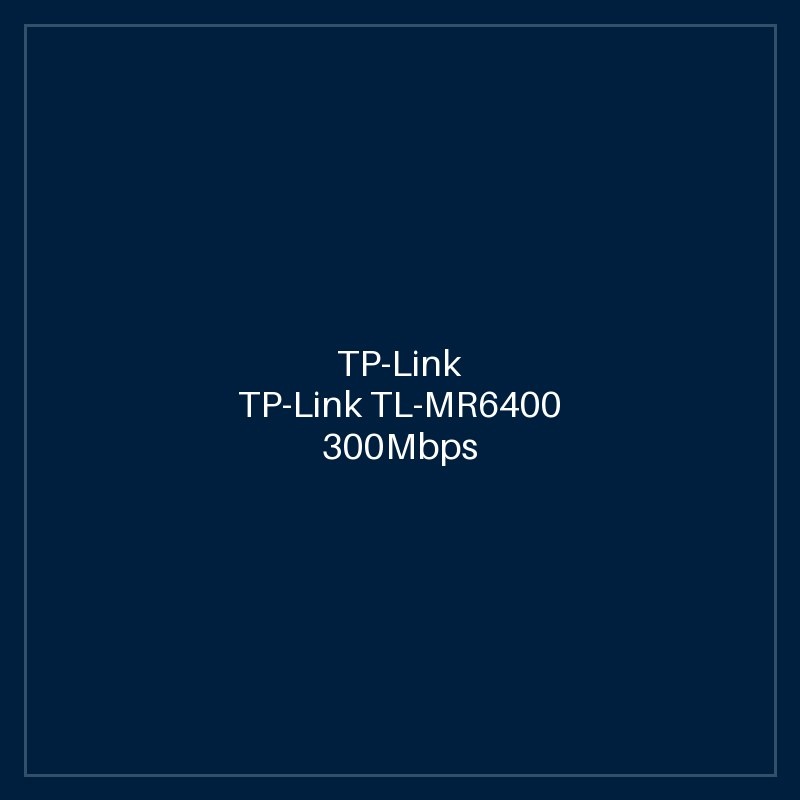 TP-Link TL-MR6400 300Mbps 4G LTE Router
