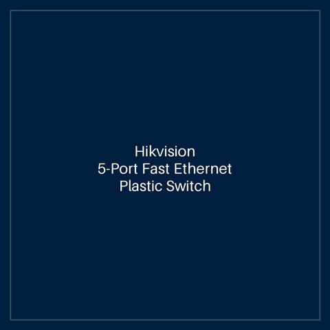 Hikvision - 5-Port Fast Ethernet Plastic Switch