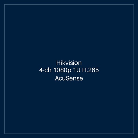 Hikvision - 4-ch 1080p 1U H.265 AcuSense DVR
