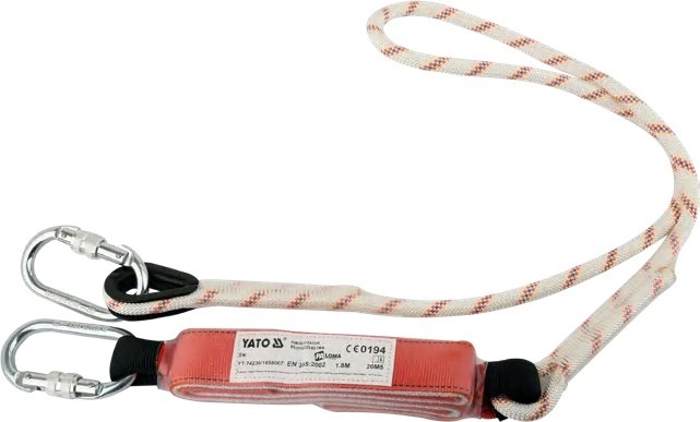 Single shock absorber with rope