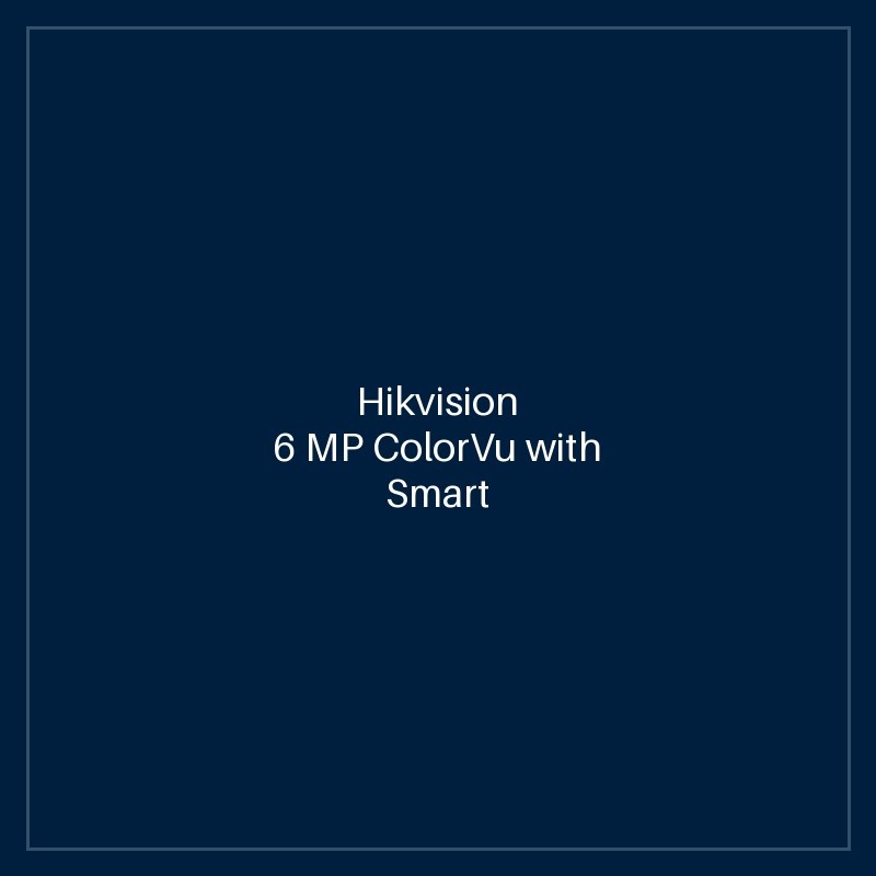 Hikvision 6 MP ColorVu with Smart Hybrid Light Fixed Bullet Network Camera