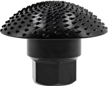 Semi-circular rotary rasp