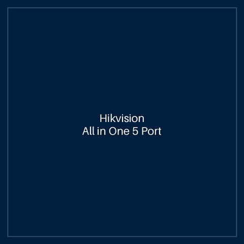 Hikvision - All in One 5 Port PoE Router