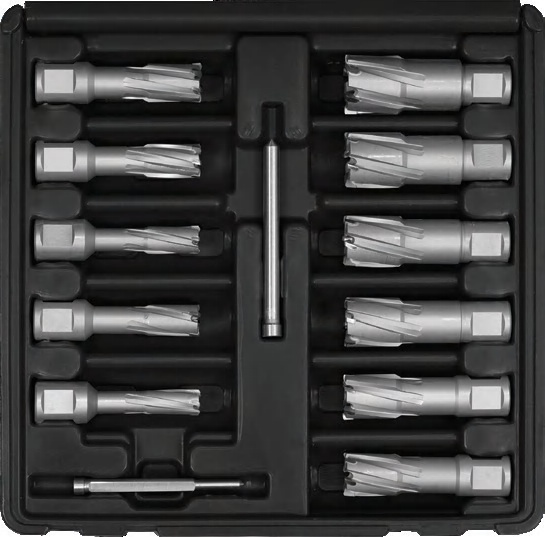 TCT core drill bits set 11pcs--for magnetic drill