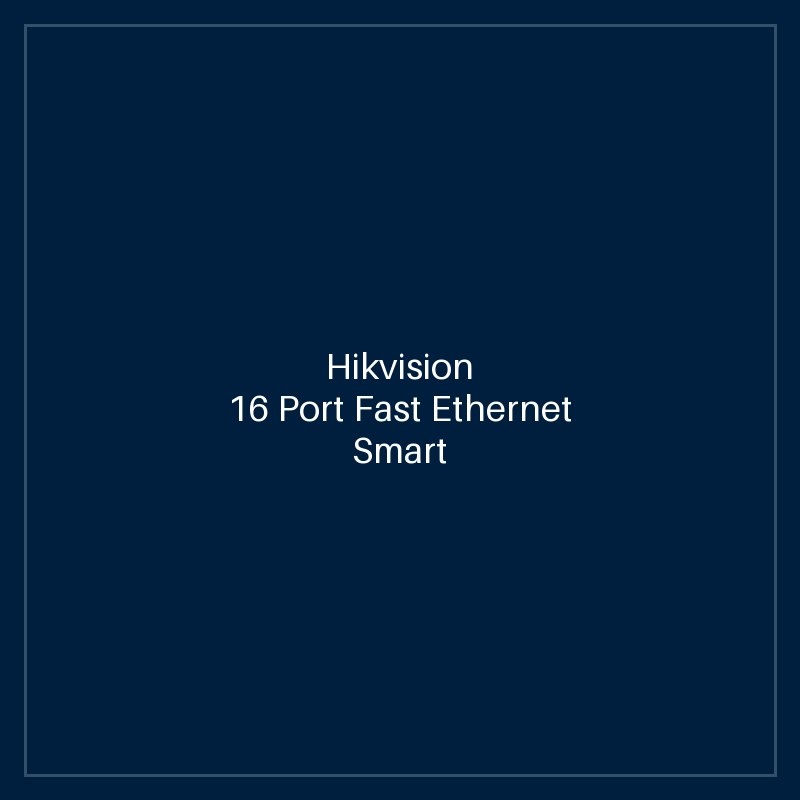 Hikvision - 16 Port Fast Ethernet Smart POE Switch