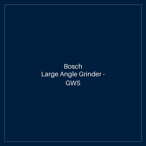 Bosch Large Angle Grinder — GWS 2200-230