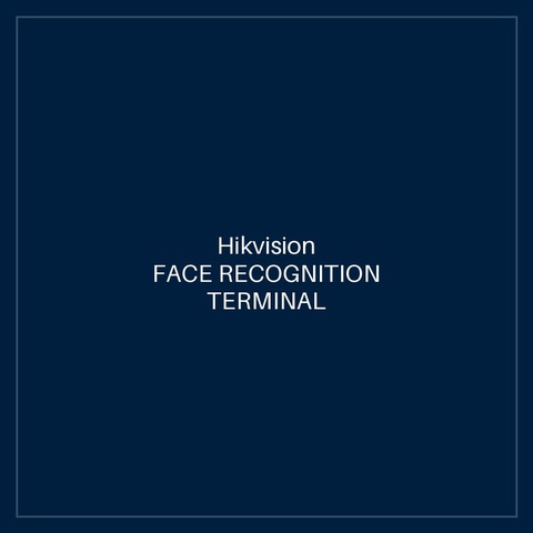 Hikvision FACE RECOGNITION TERMINAL
