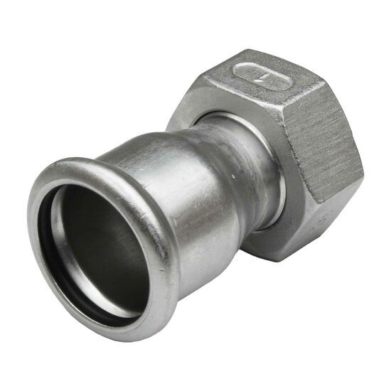 Female Two-Piece Tap Connector Stainless Steel MT-Press