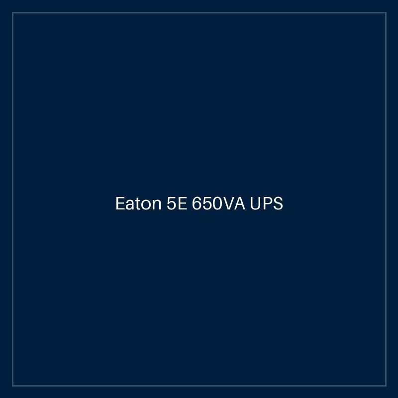 Eaton 5E 650VA UPS
