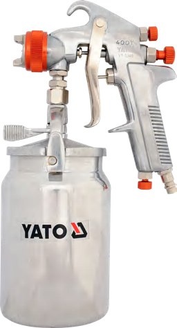 Spray gun with fluid cup