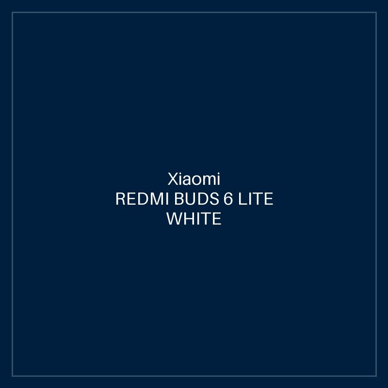 REDMI BUDS 6 LITE WHITE