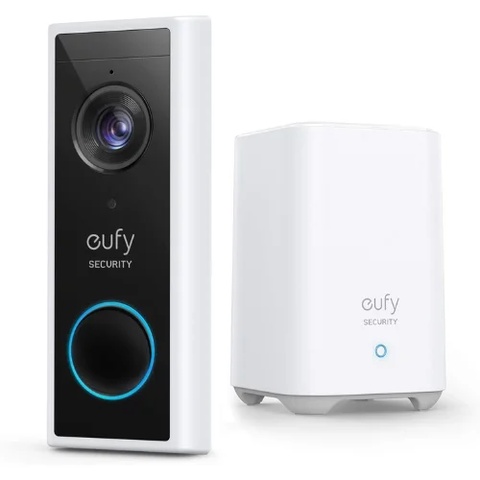 EUFY VIDEO DOORBELL 2K (BATTERY-POWERED) BLACK+WHITE