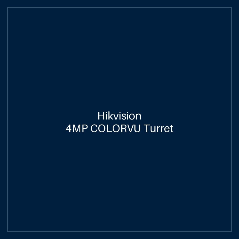 Hikvision 4MP COLORVU Turret