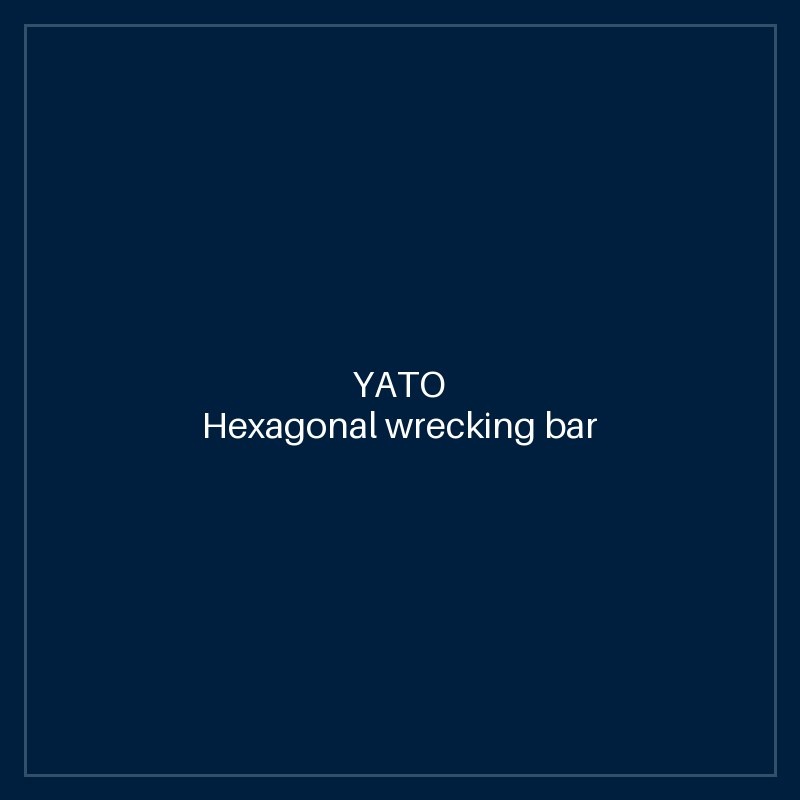 Hexagonal wrecking bar 600 mm