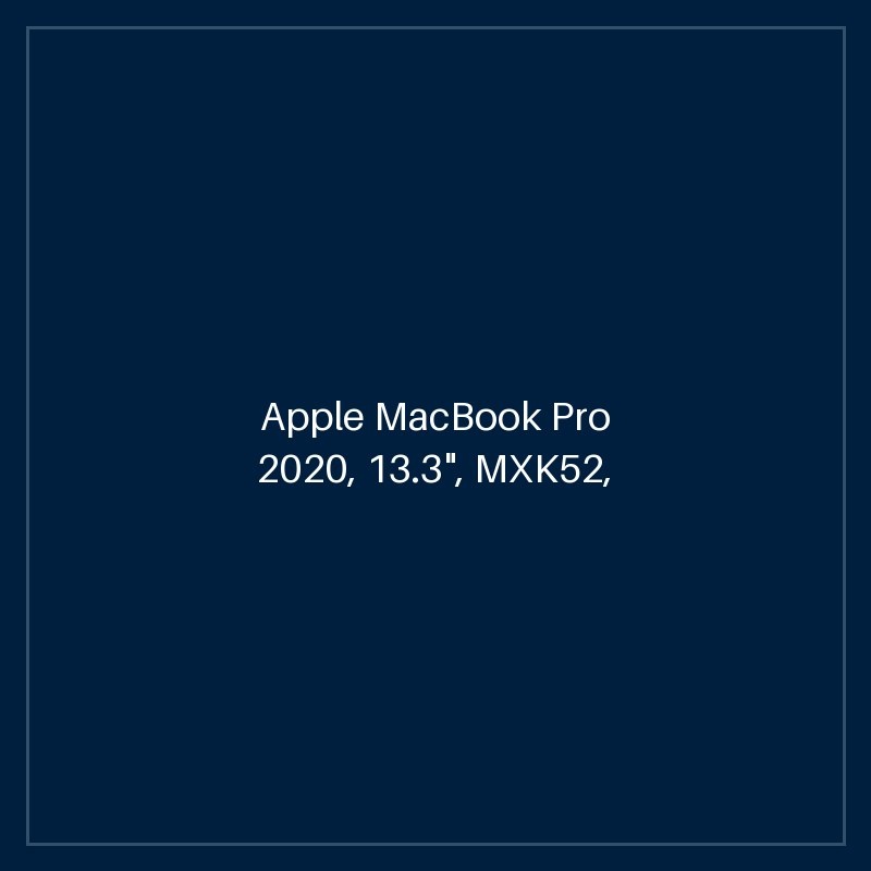 Apple MacBook Pro 2020, 13.3", MXK52, 8GB/512GB