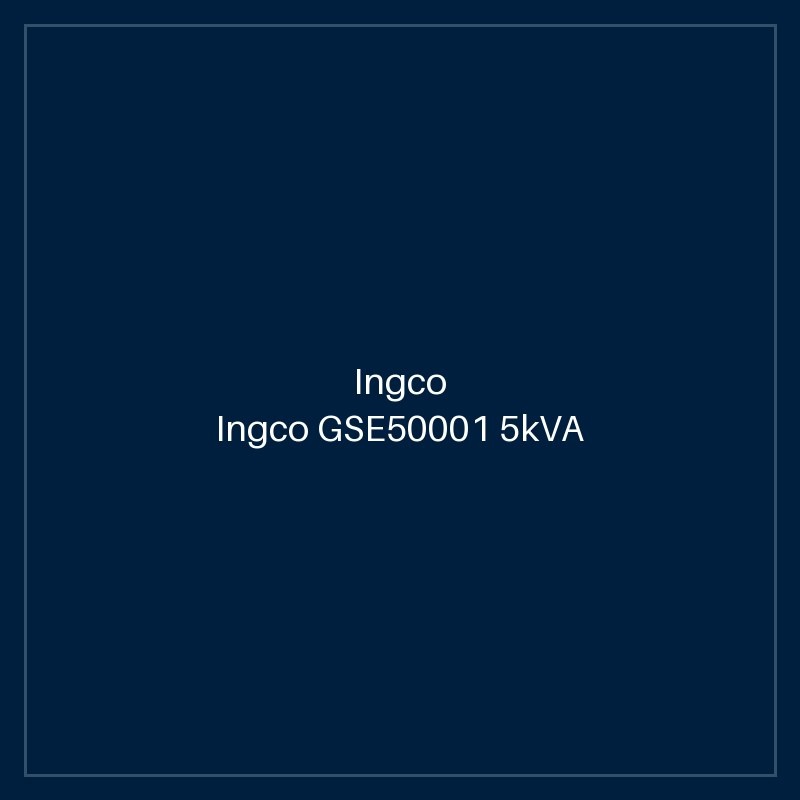 Ingco GSE50001 5kVA Silent Diesel Generator