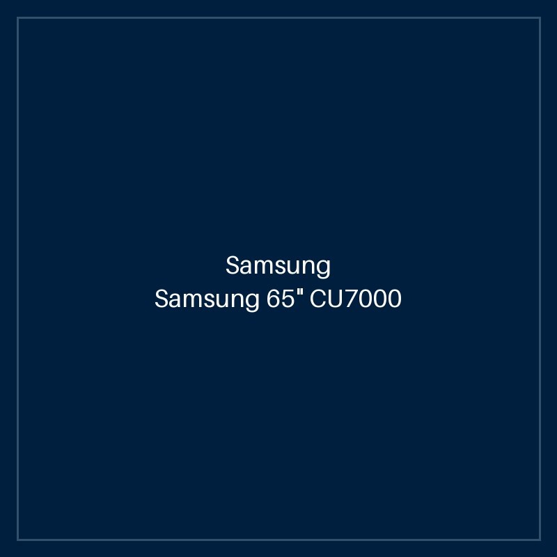 Samsung 65" CU7000 Crystal UHD 4K Smart TV