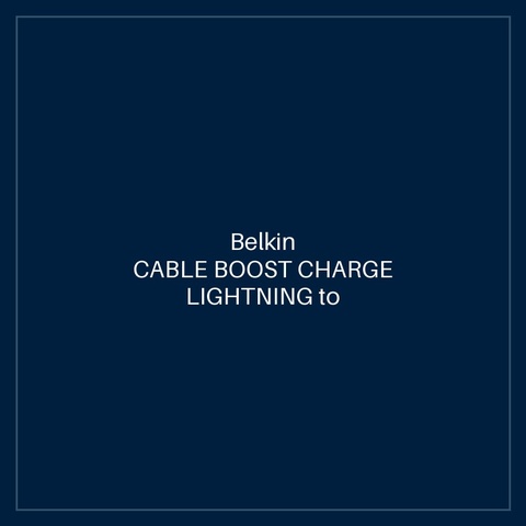 BELKIN CABLE BOOST CHARGE LIGHTNING to USB-A 2m - WHITE