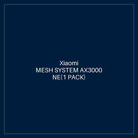 XIAOMI MESH SYSTEM AX3000 NE(1 PACK) UK