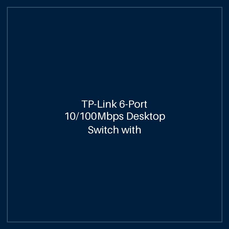 TP-Link 6-Port 10/100Mbps Desktop Switch with 4-Port PoE+