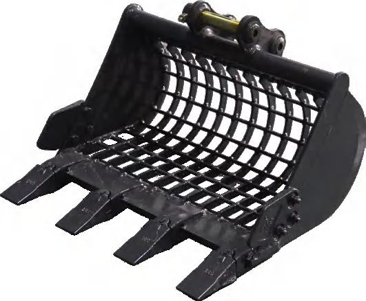 Sieve bucket for mini excavator