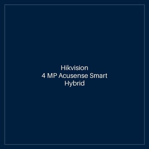 Hikvision 4 MP Acusense Smart Hybrid Light Fixed Dome Network Camera