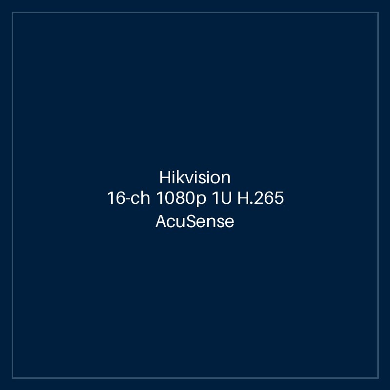 Hikvision- 16-ch 1080p 1U H.265 AcuSense DVR