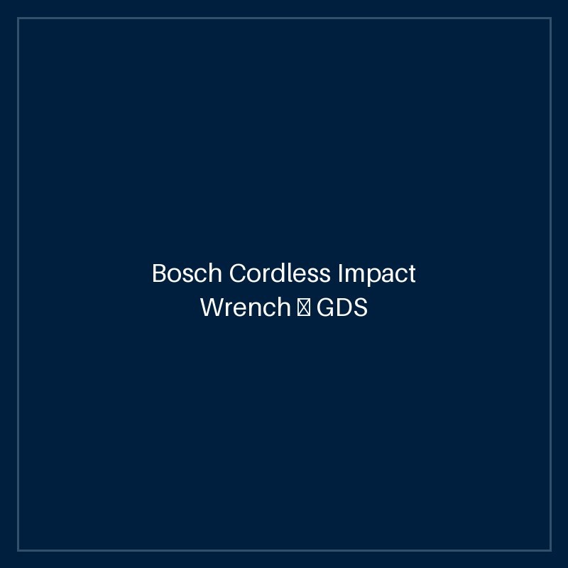 Bosch Cordless Impact Wrench — GDS 250-LI