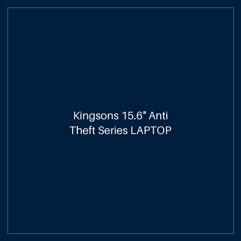 Kingsons 15.6" Anti Theft Series LAPTOP BACKPACK - Black