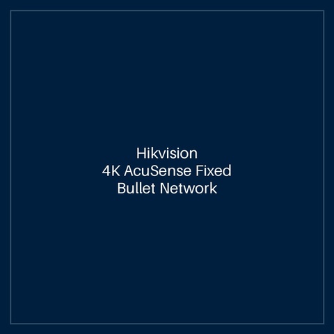 Hikvision 4K AcuSense Fixed Bullet Network Camera
