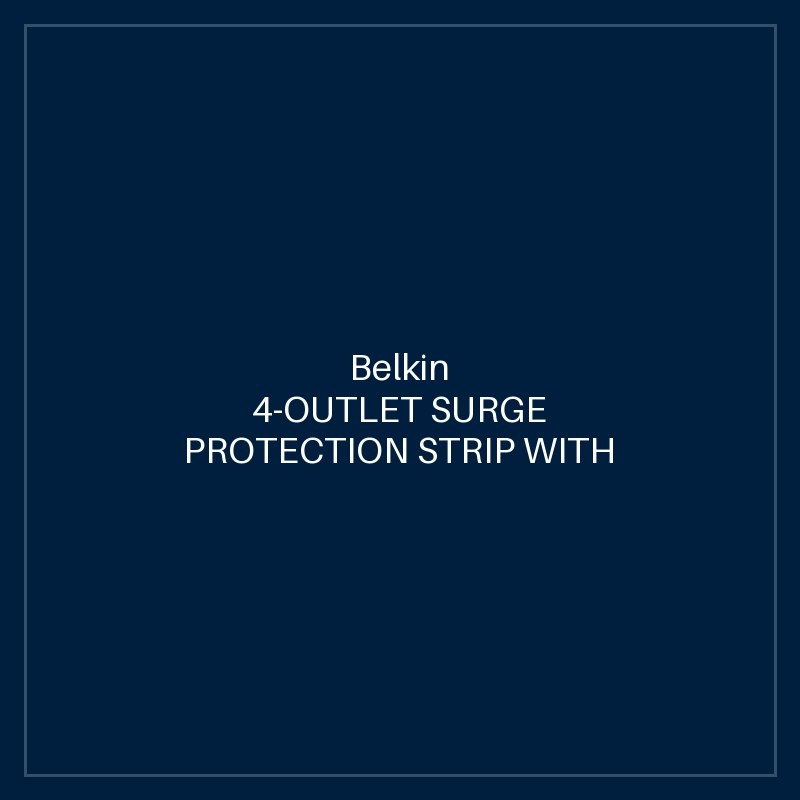 BELKIN 4-OUTLET SURGE PROTECTION STRIP WITH 2M POWER CORD