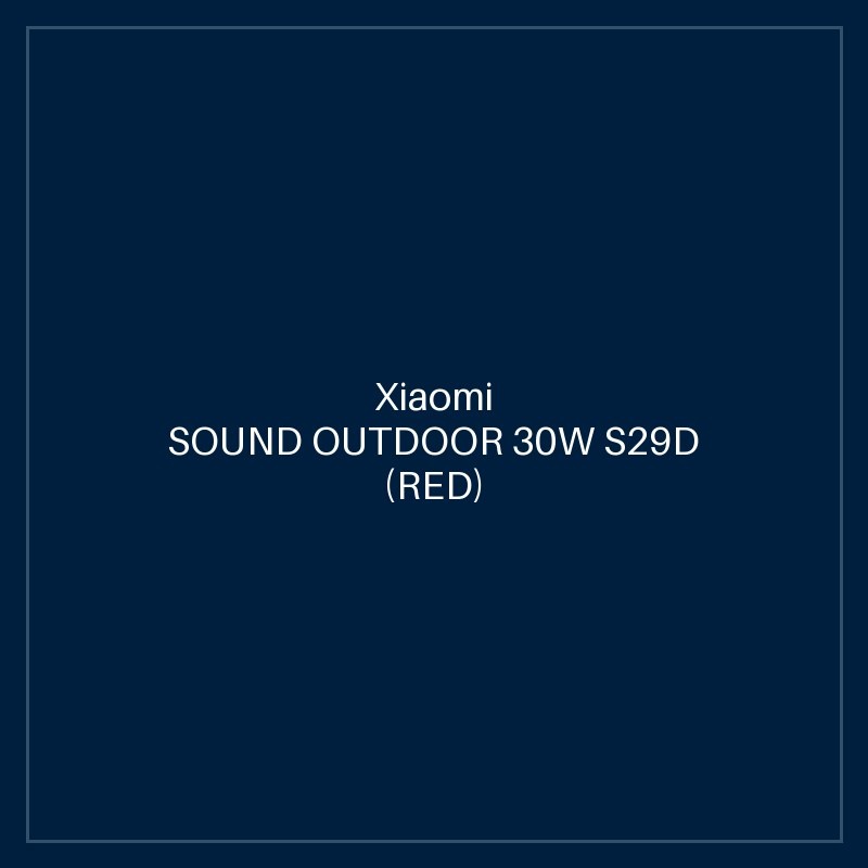 XIAOMI SOUND OUTDOOR 30W S29D (RED)