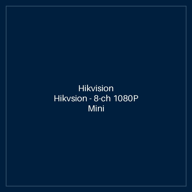 Hikvision Hikvsion - 8-ch 1080P Mini 1U H.265 AcuSense DVR