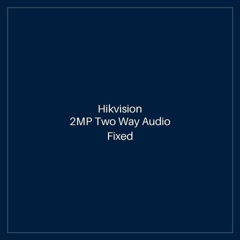 Hikvision - 2MP Two Way Audio Fixed Mini Bullet Camera