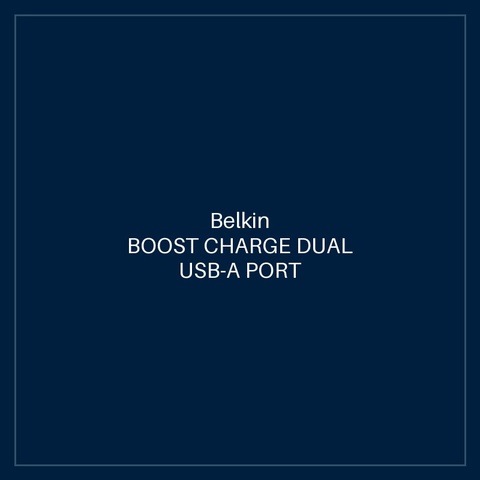BELKIN BOOST CHARGE DUAL USB-A PORT CAR CHARGER 24W, BLACK