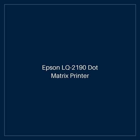 Epson LQ-2190 Dot Matrix Printer