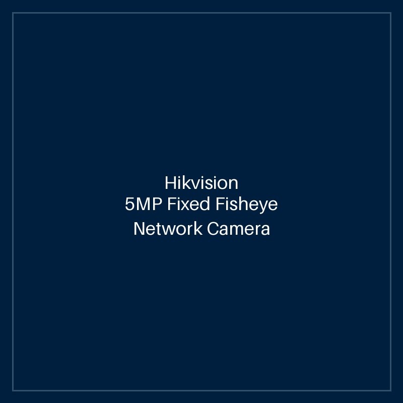 Hikvision - 5MP Fixed Fisheye Network Camera