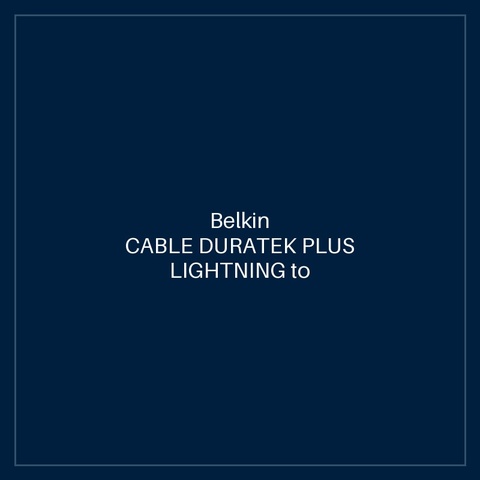 BELKIN CABLE DURATEK PLUS LIGHTNING to USB-A WITH STRAP 1m - WHITE