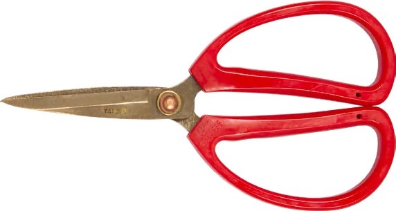 Non-sparking cutting shear