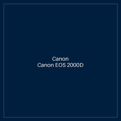 Canon EOS 2000D DSLR + 18-55mm Lens