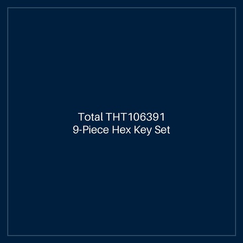 Total THT106391 9-Piece Hex Key Set