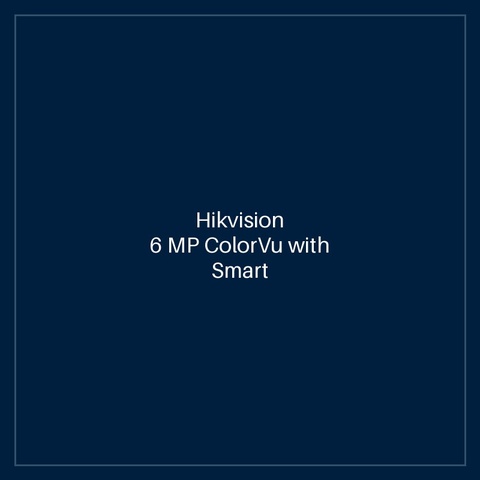 Hikvision 6 MP ColorVu with Smart Hybrid Light Fixed Turret Network Camera