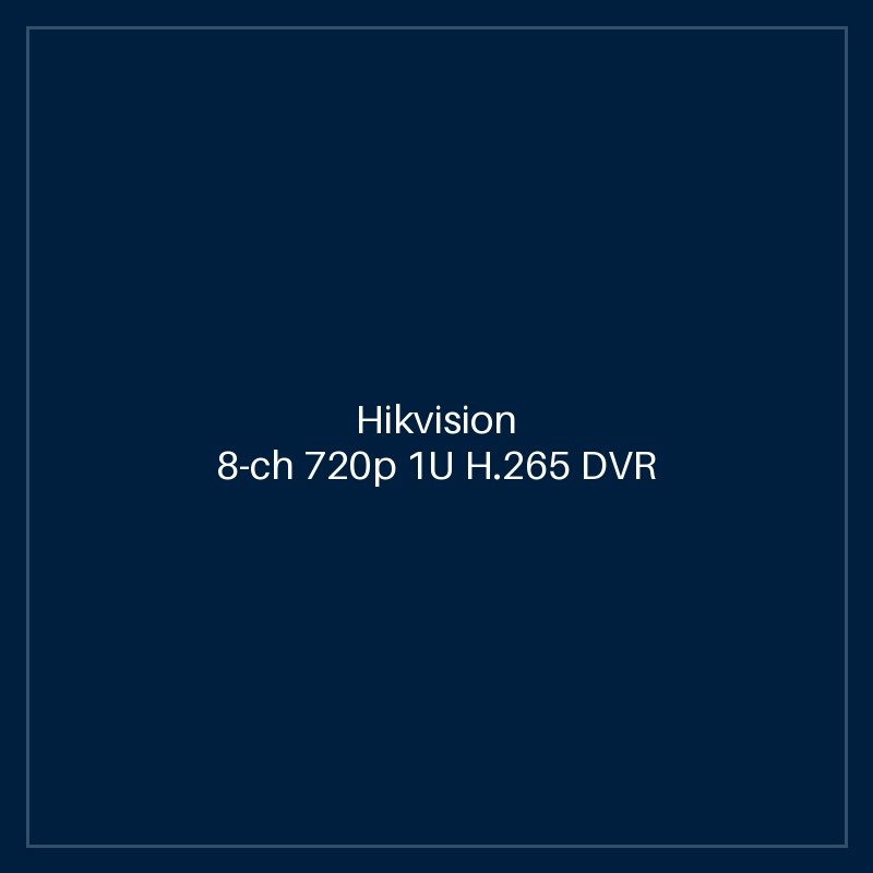 Hikvision - 8-ch 720p 1U H.265 DVR