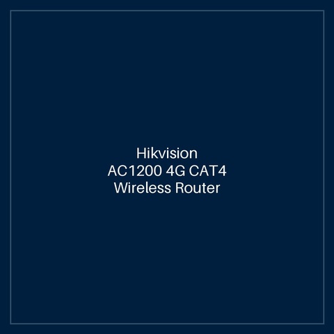 Hikvision- AC1200 4G CAT4 Wireless Router