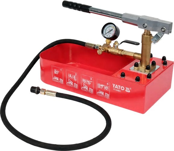 Hand pressure test pump